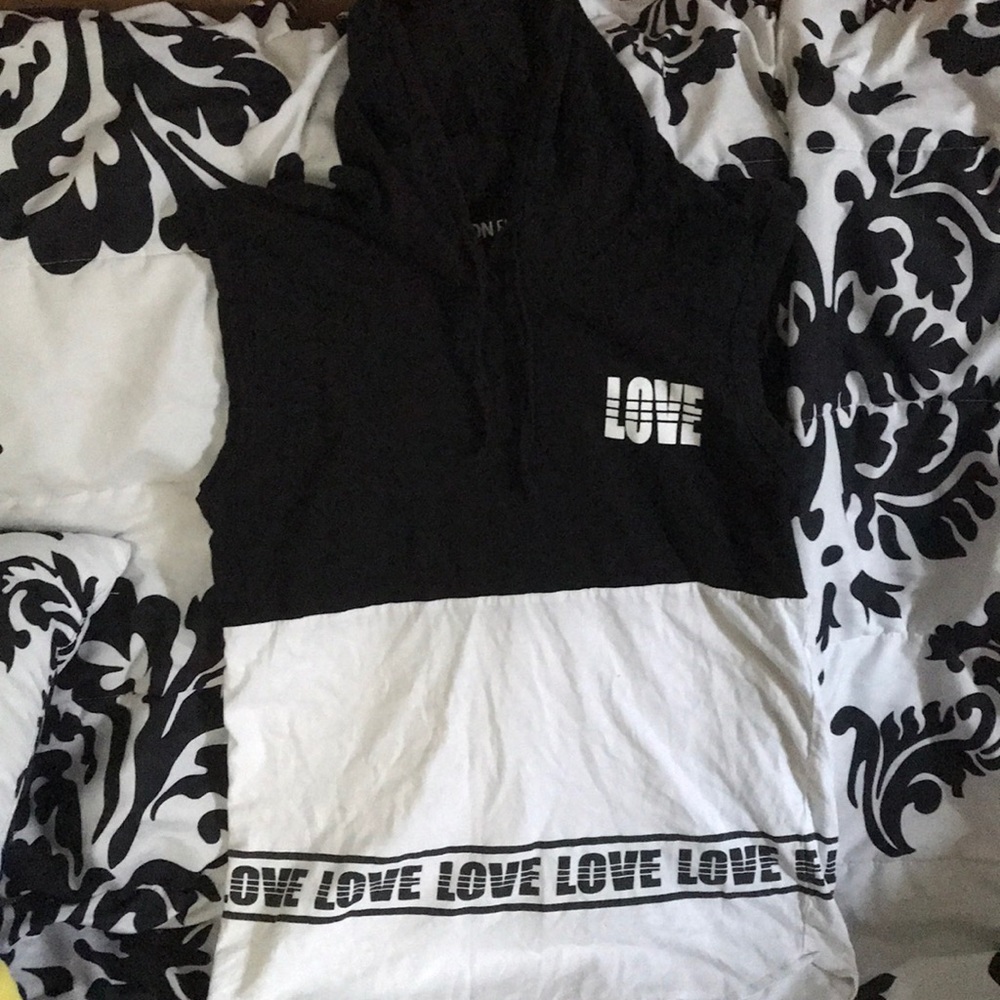 Hooded black shirt